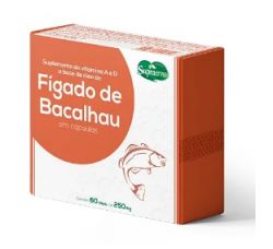 OLEO DE FIGADO DE BACALHAU 60 CAPS 250MG - BLISTER SUPRAERVAS 